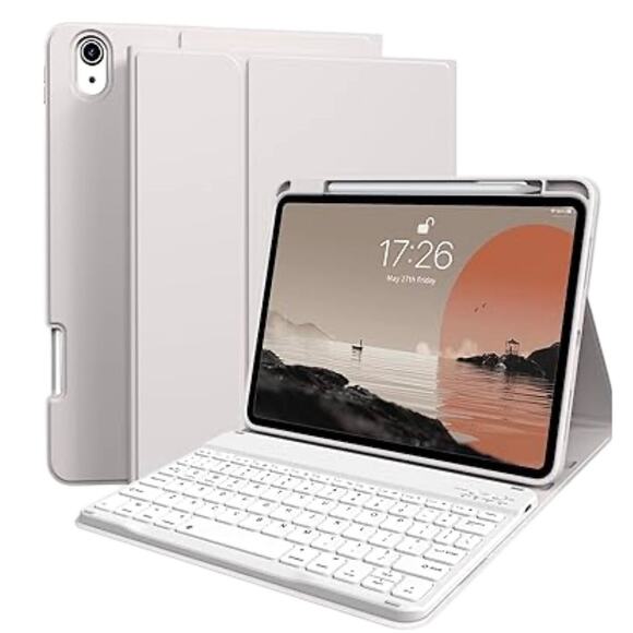 None and/or Unknown Other - Bluetooth Wireless Keyboard Case For iPad 10.2", 7/8/9 Generation, Gray, NWT